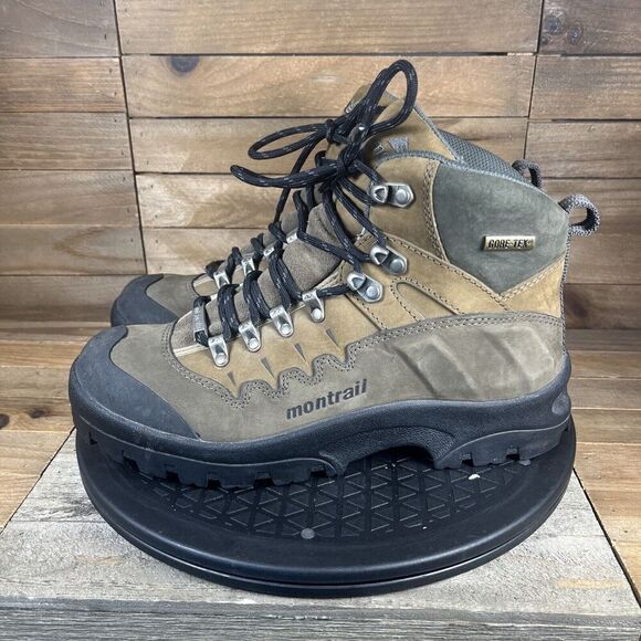 Montrail Womens Size US 8.5 Brown Suede Vibram GTX Lace Up Hiking Trail Boots - Picture 3 of 10